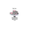 Side view of a hand-beaded rat face charm in gray, pink, tan, and black, perfect for beadwork enthusiasts. PDF digital pattern available.